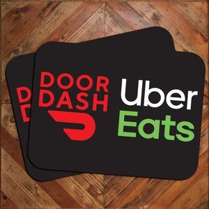 Large Pair of Uber Eats Doordash Combo Vehicle Magnets 12x18 Delivery Driver New